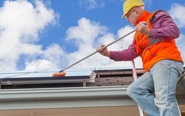 High Roding soft wash roof cleaning